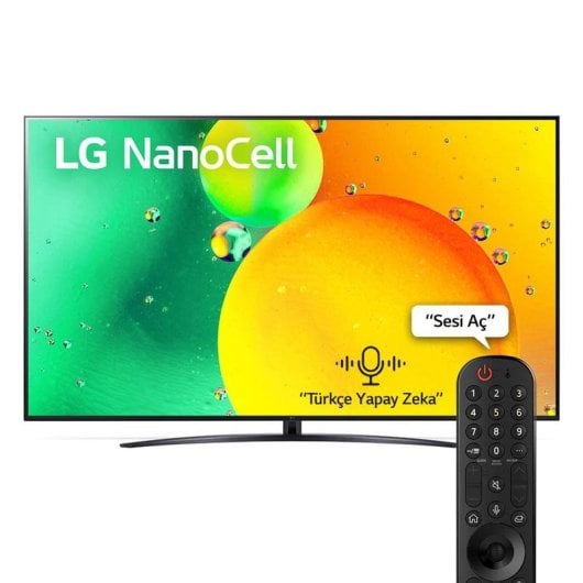 TV LG NanoCell 43NANO766QA 43" 4K UltraHD 60Hz Smart TV WebOS HDR10 Gaming
