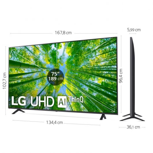 LG 75UQ80006LB 75" LED UltraHD 4K HDR10 Pro | PcComponentes.com