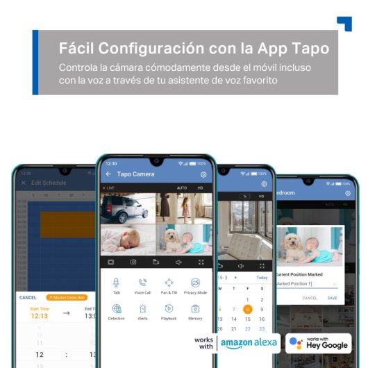 Tapo C320WS Cámara de Vigilancia Exterior, 2K QHD, Detección IA Gratuita, Visión Nocturna a Color