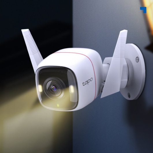 Tapo C320WS Cámara de Vigilancia Exterior, 2K QHD, Detección IA Gratuita, Visión Nocturna a Color