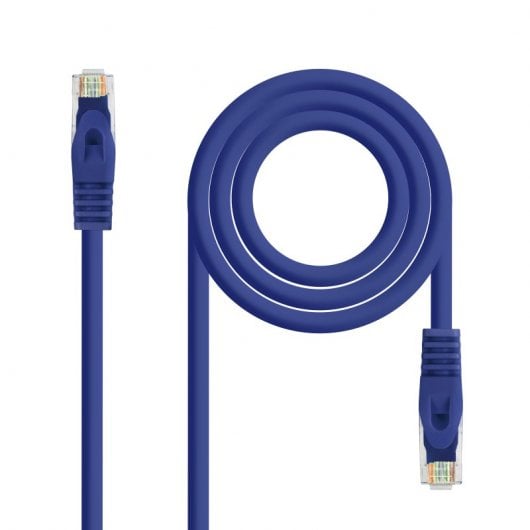 Nanocable Netzwerkkabel RJ45 LSZH Cat.6A UTP AWG24 0,5m Blau