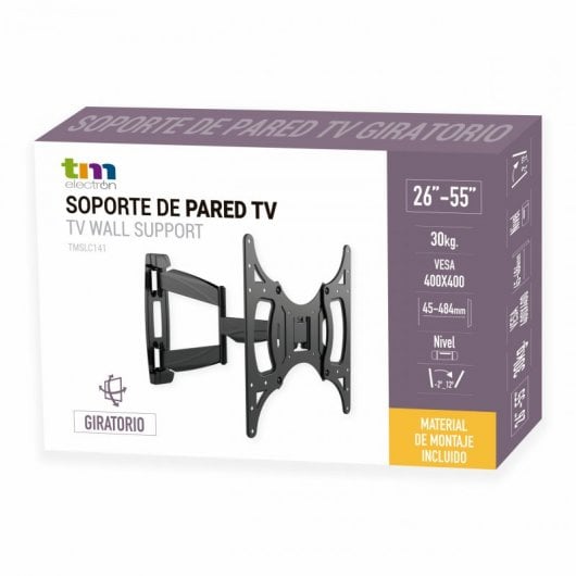 TM Electron TMSLC141 Supporto da parete girevole/inclinabile per TV 26"-50" VESA 400x400 max. 30Kg