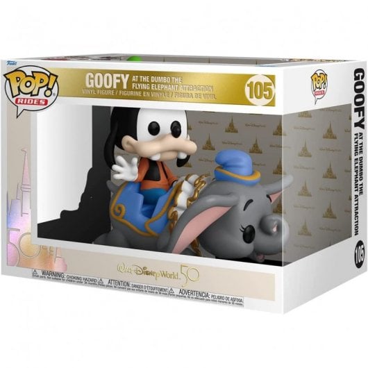 Funko Pop Rides Supdlx Disney World 50TH Aniversario Goofy Volando con Dumbo