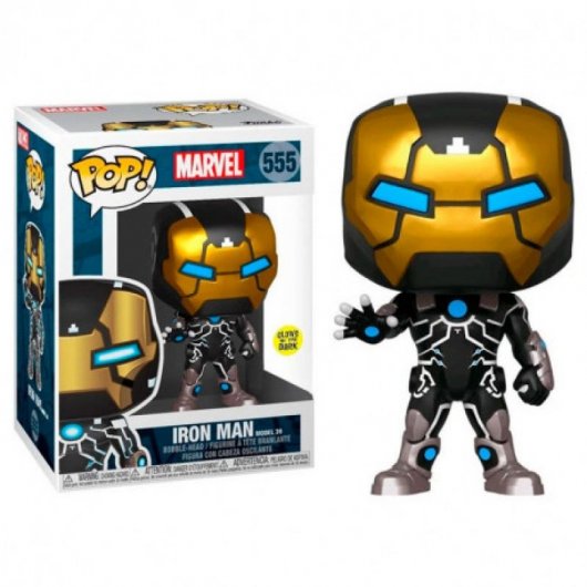 Funko Pop Marvel 80TH Iron Man Modelo 39 Brillo en la Oscuridad
