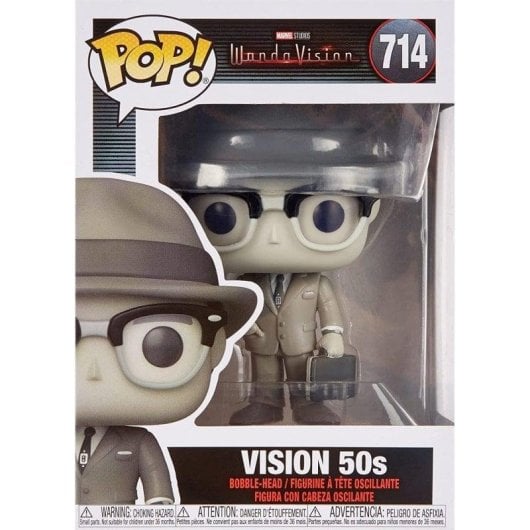 Figura Funko Pop Marvel Wandavisión Visión 50S Chase Vinilo 9 cm