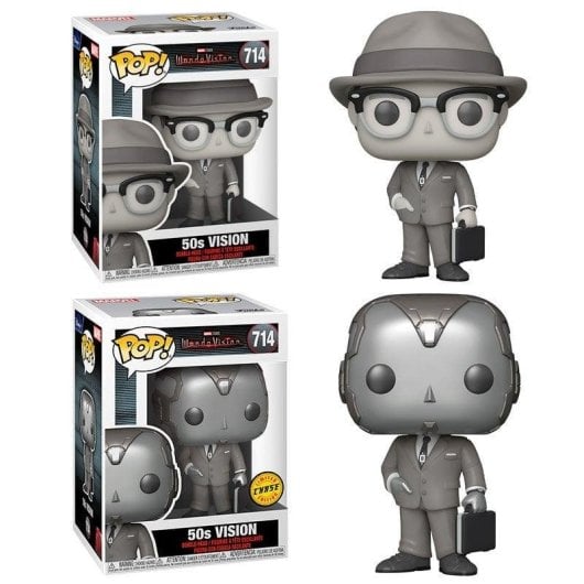 Figura Funko Pop Marvel Wandavisión Visión 50S Chase Vinilo 9 cm