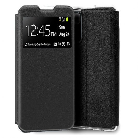Cool Funda Flip Cover Liso Negro para Xiaomi Redmi Note 11 Pro Plus 5G