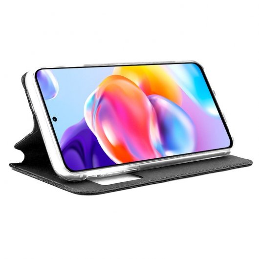 Étui à rabat noir lisse et cool pour Xiaomi Redmi Note 11 Pro Plus 5G
