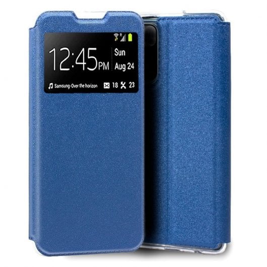 Étui à rabat bleu uni cool pour Xiaomi Redmi Note 11 Pro Plus 5G