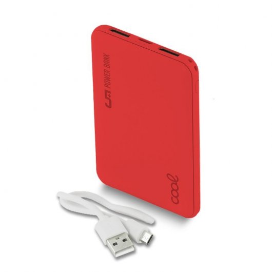 Cool Power Bank 5000mAh Pelle Rossa