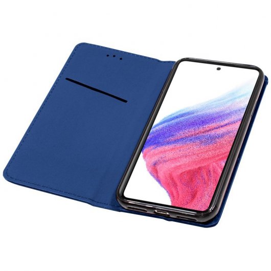 Cool Flip Cover Capa Lisa para Samsung Galaxy A53 5G A536 Azul