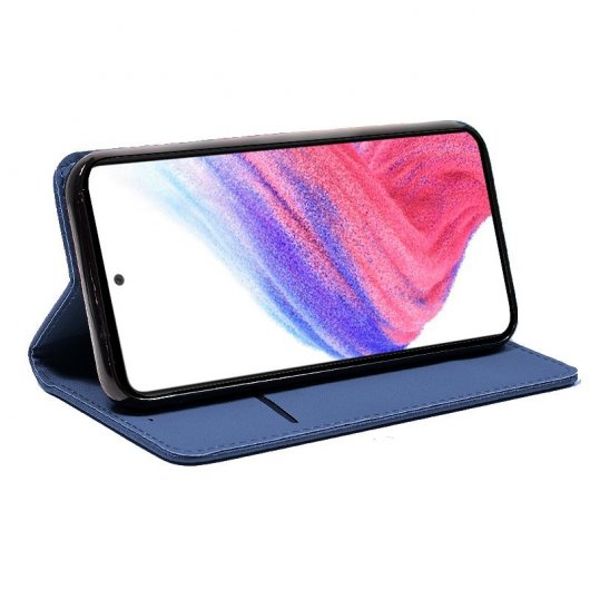 Cool Flip Cover Capa Lisa para Samsung Galaxy A53 5G A536 Azul