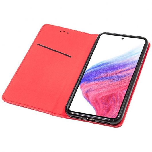 Cool Flip Cover Capa Lisa para Samsung Galaxy A53 5G A536 Vermelha