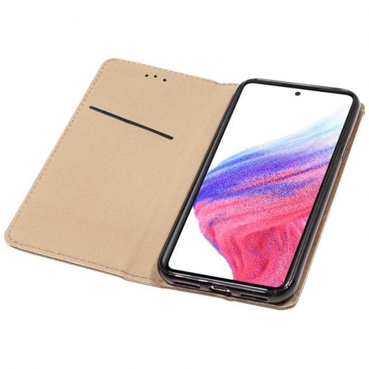 Estojo com tampa simples bege legal para Samsung Galaxy A53 5G A536