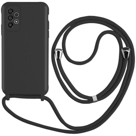 Cool Funda Cordón Liso Negro para Samsung Galaxy A33 5G A336
