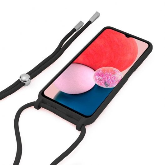 Cool Funda Cordón Liso Negro para Samsung Galaxy A33 5G A336