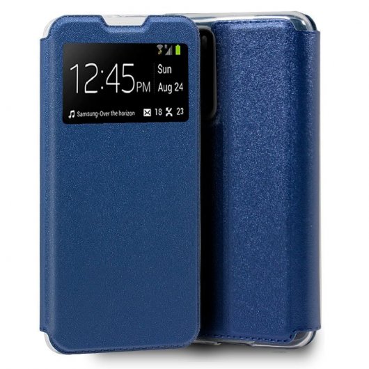 Cool Funda Flip Cover Liso Azul para Huawei P40 Pro
