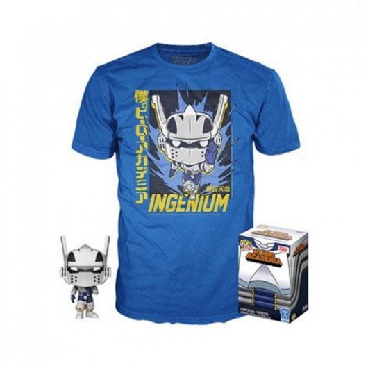 Funko Pop & Tee My Hero Academia Tenya Iida Ingenium + Camiseta Talla XL