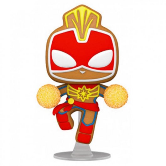 Funko Pop Marvel Noël Bonhomme en pain d'épice Captain Marvel