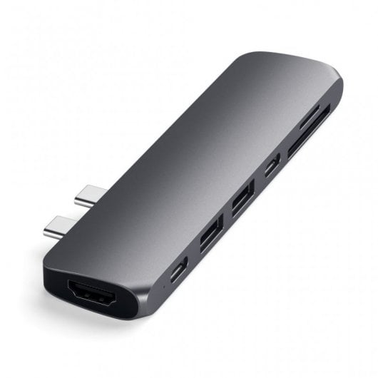Satechi ST-CMBPM Hub Adaptador USB-C Multipuertos Gris Espacial