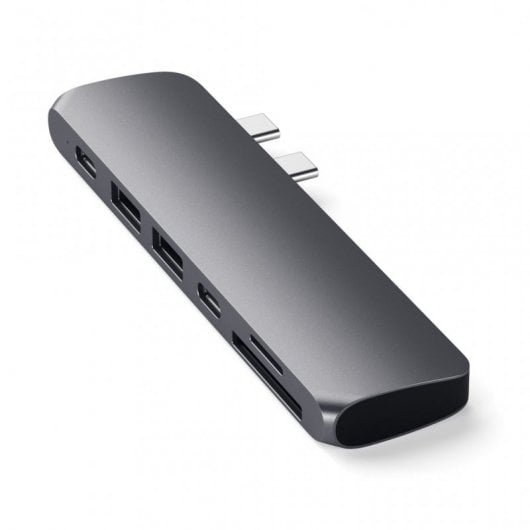 Satechi ST-CMBPM Hub Adaptador USB-C Multipuertos Gris Espacial