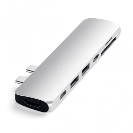 Adattatore multiporta USB-C Satechi ST-CMBPS Hub Argento