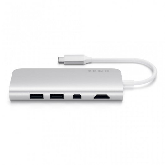 Satechi ST-TCMM8PAS Adaptateur multiport USB 3.0 Hub Argent