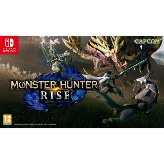 Nintendo Pack Switch OLED Azul Neón/Rojo Neón + Monster Hunter Rise