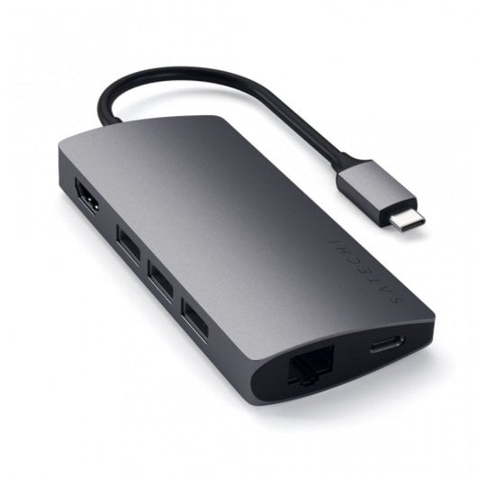 Satechi ST-TCMA2M Adaptateur Hub Multiport USB-C Gris Sidéral