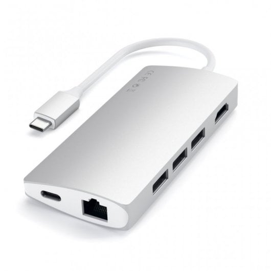 Satechi ST-TCMA2S Adaptador USB-C Multiportas Prateado