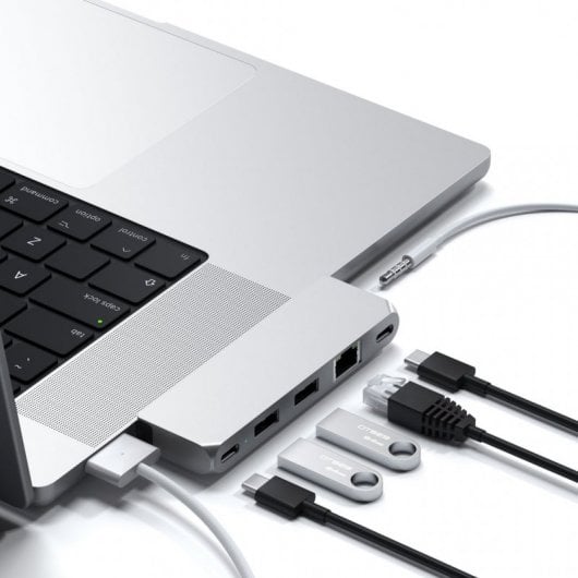 Satechi ST-UCPHMI Adaptador USB-C Multiportas Prateado