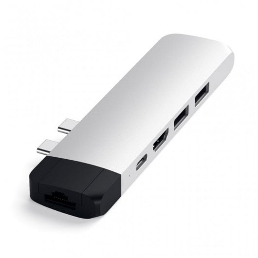 Adattatore hub Satechi ST-TCPHES 2xUSB-C a 6 porte Argento