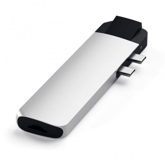 Adattatore hub Satechi ST-TCPHES 2xUSB-C a 6 porte Argento