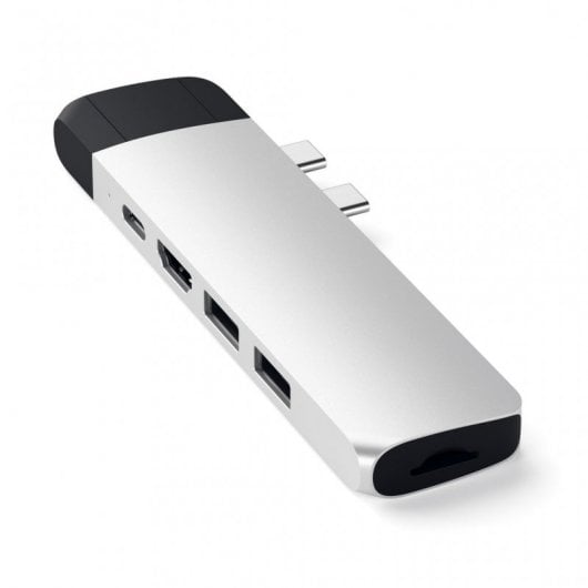Adattatore hub Satechi ST-TCPHES 2xUSB-C a 6 porte Argento