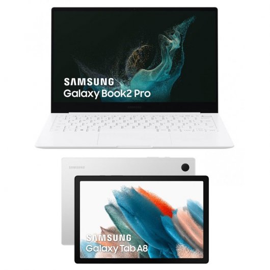 Samsung Galaxy Pack Book2 Pro Intel Evo Core i5-1240P/16GB/512GB SSD/13.3" + Tab A8 10.5" 64GB WiFi Plata
