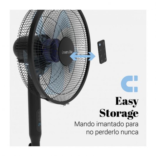 Ventilateur Sur Pied Universel Bleu Zermatt 3025B 25W