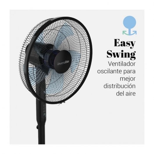Ventilateur Sur Pied Universel Bleu Zermatt 3025B 25W