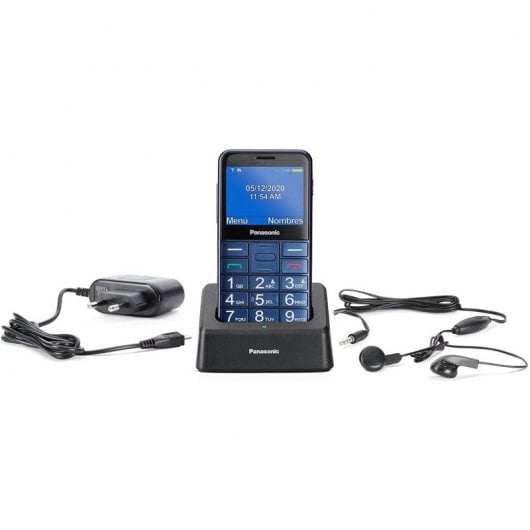 Panasonic KX-TU155 Teléfono Móvil para Personas Mayores Azul