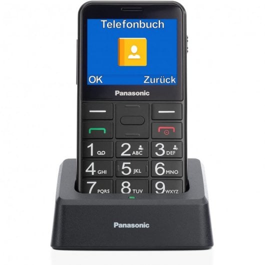 Panasonic KX-TU155 Teléfono Móvil para Personas Mayores Negro