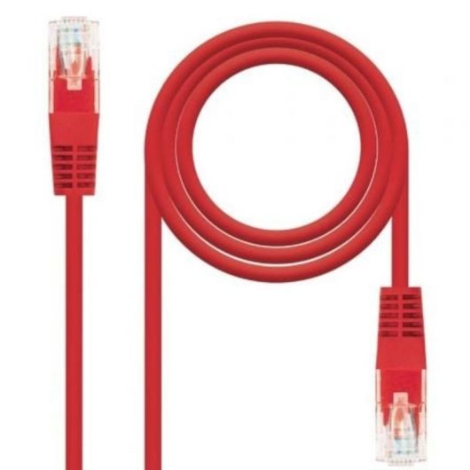 Netzwerkkabel Nanocable 10.20.0400-L30 RJ45 Cat.6 UTP AWG24 0,3m Rot