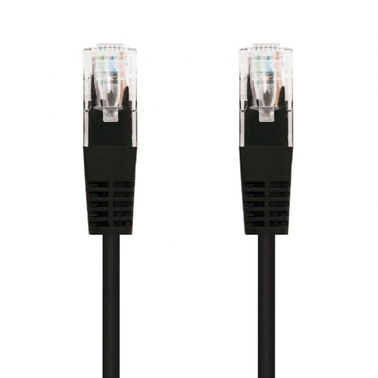 Câble réseau Nanocable RJ45 Cat.6 UTP AWG24 0,3m Noir