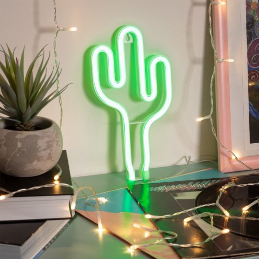 Efectoled Neón Led Cactus Con Batería Verde | PcComponentes.com