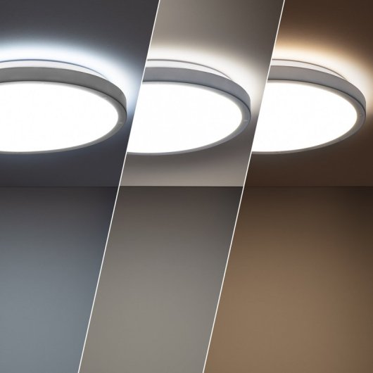 Efectoled Plafón Led 19w Circular De Metal Cct Seleccionable Ø400 Mm ...