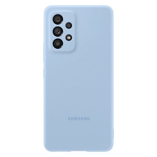 Samsung Silicone Cover Funda de Silicona Azul Ártico para Galaxy A53 5G
