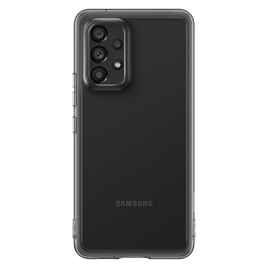 Samsung Soft Clear Cover Funda TPU Flexible Negra para Galaxy A53 5G