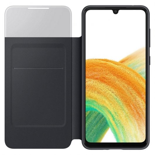 Samsung S View Wallet Cover per Galaxy A33 5G, Nero