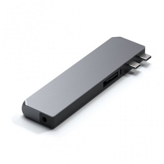 Satechi ST-UCPHMX Hub Adaptador Pro Max Tipo C Thunderbolt Ethernet Prateado
