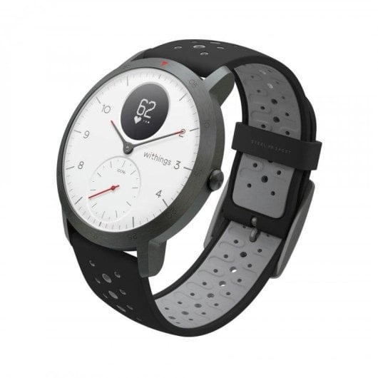 Withings Steel HR Sport Bluetooth GPS 40mm Écran hybride OLED Blanc Noir M Étanche 50m Pulsomètre