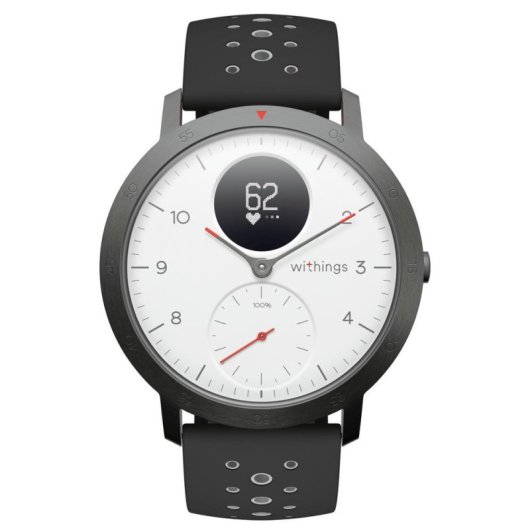 Withings Steel HR Sport Bluetooth GPS 40mm Écran hybride OLED Blanc Noir M Étanche 50m Pulsomètre