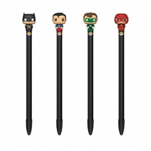 Pen Topper Funko Heróis DC Comics Batman Superman Green Lantern Flash